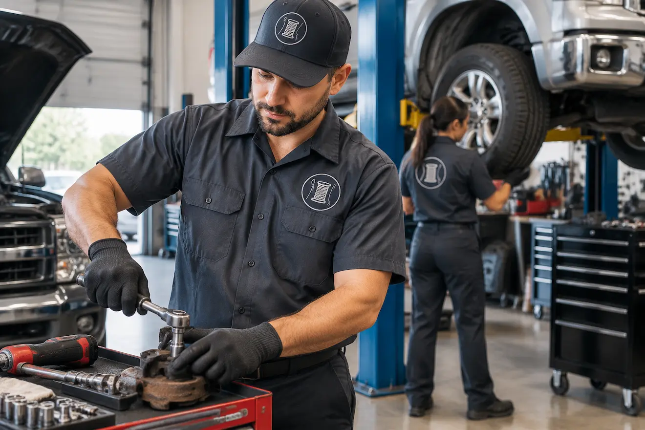 Mechanic Uniforms and Branded Workwear for Service Teams-By-Sew NC