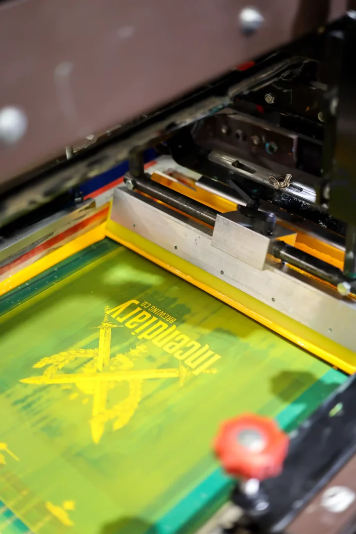 incendiary-brewing-screen-setup-yellow-ink