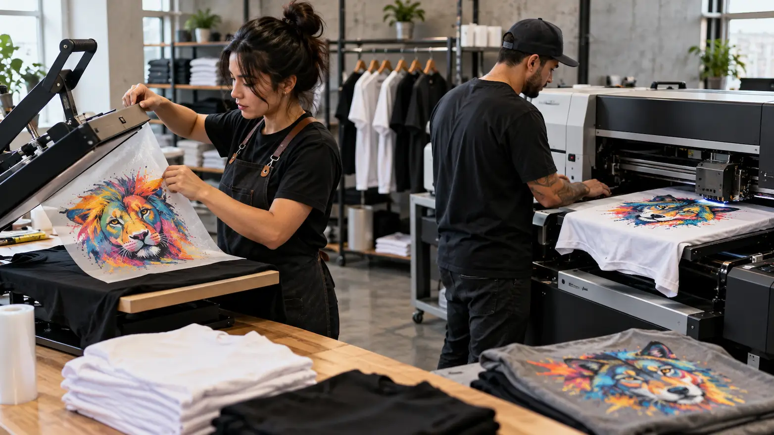 DTF vs. DTG Which Printing Method Fits Your Apparel Order-By-Sew NC-1